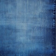 Fototapeta premium Denim Fabric Wall Backdrop with Pocket and Seam Designs in Blue.