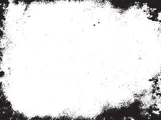Distressed Monochrome Abstract Vector Design: A black and white pattern with grainy and scratchy textures