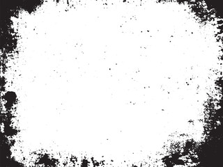 Distressed Monochrome Abstract Vector Design: A black and white pattern with grainy and scratchy textures