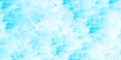 Blue powder explosion on white beautiful and cloudy sky blue watercolor background. Beautiful clear light blue splash color explosion. Abstract blue watercolor background handprint colorful 