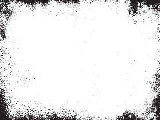 Distressed Abstract Grunge Vector Design: A black and white pattern with grainy and scratchy textures