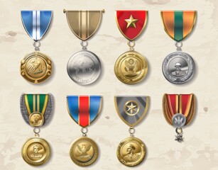 Veterans Day military medals and awards