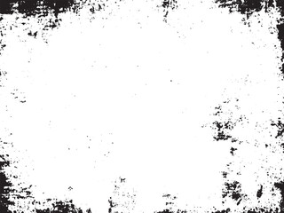Monochrome Distressed Grunge Vector Design: A black and white pattern with scratchy and grainy textures