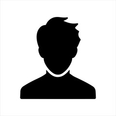 Boy profile silhouette vector illustration design on white background.