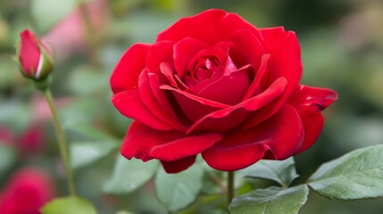 Close-up of a red rose in