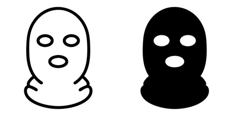ofvs701 OutlineFilledVectorSign ofvs - robber vector icon . burglar sign . mask symbol . isolated transparent . outline and filled version . AI 10 / EPS / PNG . g12047