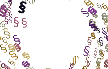 3d Symbol of Law and Justice, with lots of copy space for your individual text