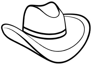 

Cowboy Hat line art, Cowgirl and Cowboy Hat SVG
