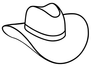 

Cowboy Hat line art, Cowgirl and Cowboy Hat SVG
