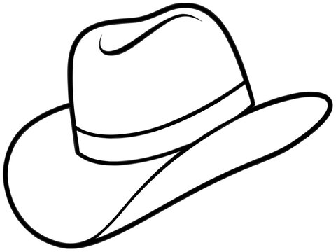 recommend clip art: 
                    
                    Cowboy Hat line art, Cowgirl and Cowboy Hat SVG
                    