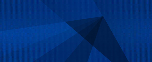Obraz premium Dark blue black abstract pattern background. Geometric shapes. Line triangle corner fold polygon diamond 3D. Coarse grain noise. Vector