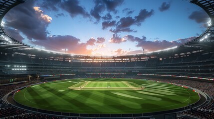 Cricket stadium Day view, Sunlight View