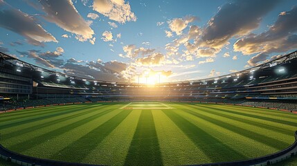 Cricket stadium Day view, Sunlight View