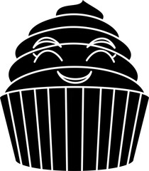 Cute cup cake illustration