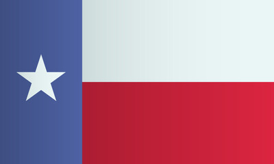 Texas national flag. Vector illustration