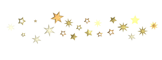 Golden Dreamscapes: Step Into a 3D Rainfall of Gleaming Stars