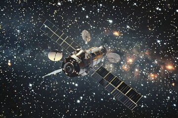 Captivating Space Exploration with Spacecraft and Distant Galaxies.