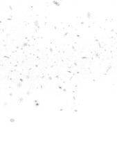 Flurry of Snowflakes: Radiant 3D Illustration Showcasing Falling Festive Snow Crystals