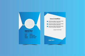 Modern Identity Card.Modern and minimalist id card template,Creative id card design for your company employee.
Vector id card template, Modern colorful icon collection.Abstract professional id card de