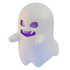 3D Halloween Icon Night Creepy Baby Ghost