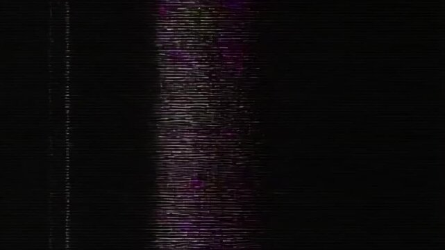 vhs background noise static effect on black background