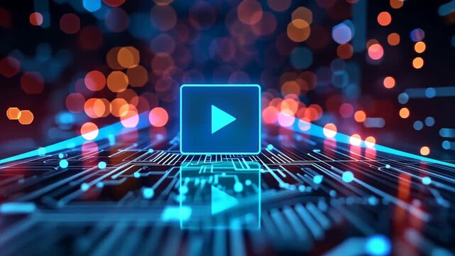 play button start video introduction