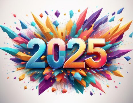 Feliz a&ntilde;o nuevo 2025, entrada de a&ntilde;o nuevo