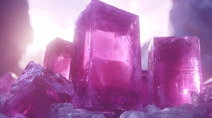 Beautiful and magical pink crystal