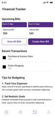 Fototapeta premium Group Bill Split & Play, Expense sharing & Group Payment, Cost splitting App UI Kit template