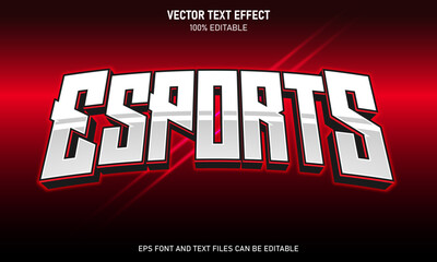 Esports 3d editable text effect