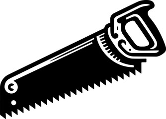 Handsaw Tool Silhouette Vector Template