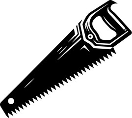 Handsaw Tool Silhouette Vector Template