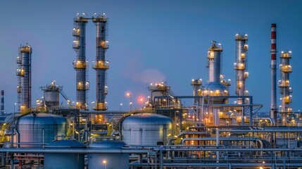 Old Refinery Dismantling with New Green Tech Facility Under Construction.