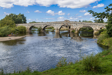 old bridge over the river