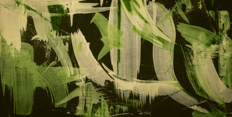 Expressive Painted Dreamscape Infused with an Array of Colors and Abstract Forms