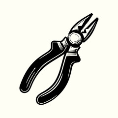 Pliers Tool Silhouette Vector Template