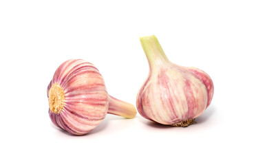 Obraz premium Garlic isolated on white background