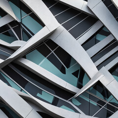Modern abstract architecture and design