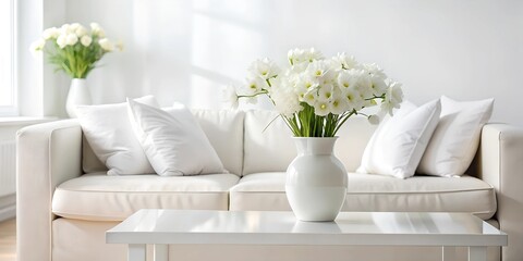 room with flowers