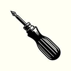 Screwdriver Tool Silhouette Vector Template