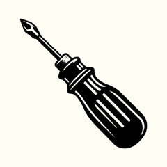 Screwdriver Tool Silhouette Vector Template