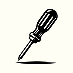 Screwdriver Tool Silhouette Vector Template