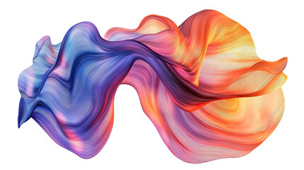 Artistic 3D Depiction of Layered Cloth in Abstract Form, Featuring Visual Depth and Sense of Movement, Modern Digital Art, Dynamic Textures, Elegant Drapery, Creative Design, Contemporary Aesthetics