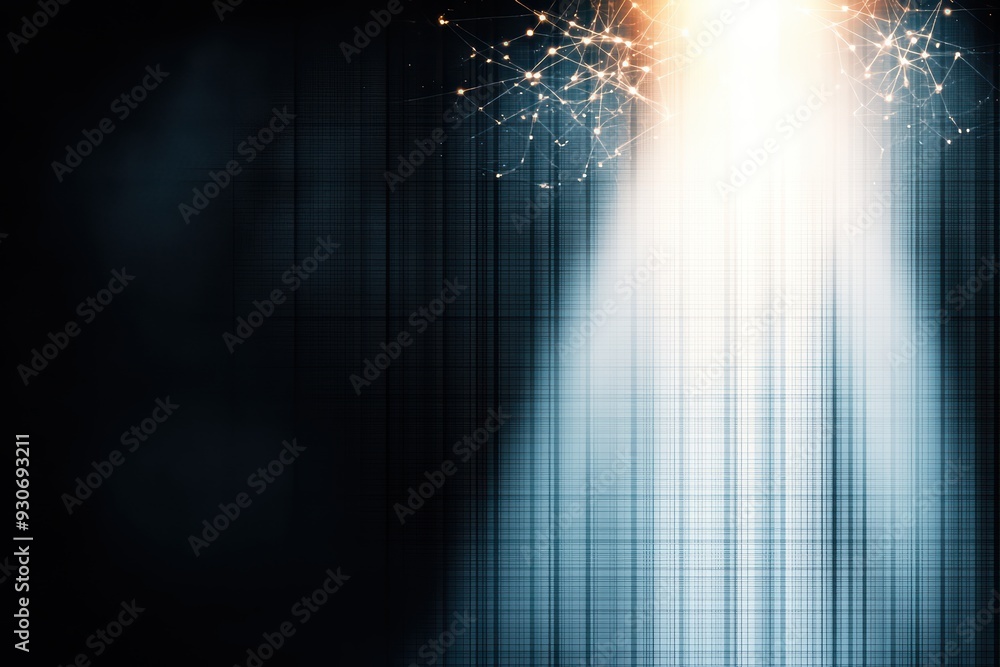 Aufkleber a dramatic spotlight shines through a dark background, creating a mesmerizing light effect with spar