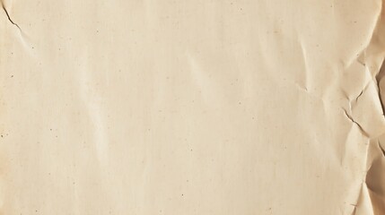 Aged and Wrinkled Beige Paper Texture Background