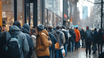 people walking in the city