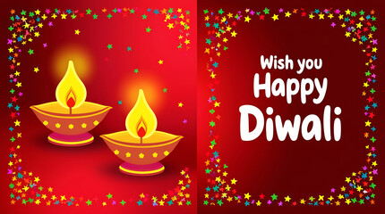 Happy Diwali, Diwali festival, background and greeting card.