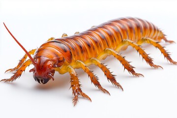 Fototapeta premium centipede isolated on white background