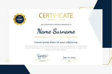 Obraz premium Elegant Certificate Template Design
