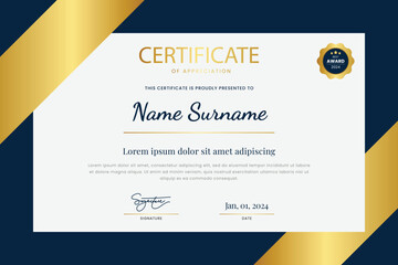 Obraz premium Elegant Certificate Template Design